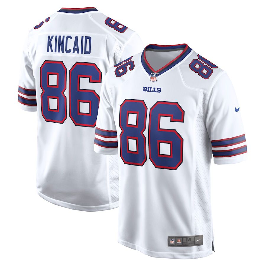 Men Buffalo Bills 86 Dalton Kincaid Nike White Game NFL Jersey